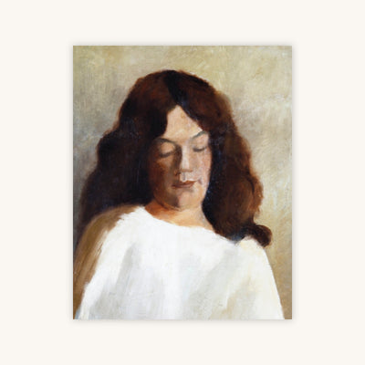 YOUNG WOMAN WITH HER HAIR DOWN — Primary Image