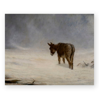 a-donkey-in-snow-art-print_Featured