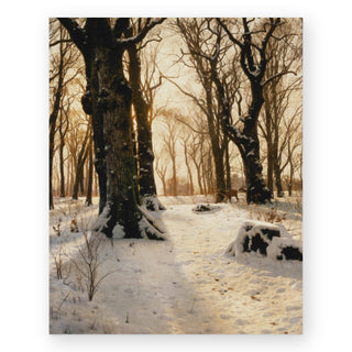 a-wooded-winter-landscape-with-deer-art-print_Featured