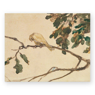 canary-on-an-oak-tree-branch-art-print_Featured