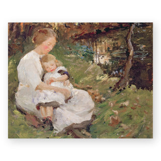 mother-and-child-in-a-wooded-landscape-art-print_Featured