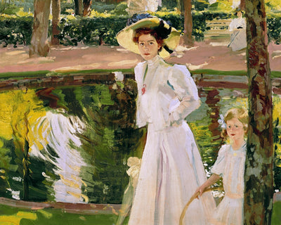 FIGURES IN THE GARDEN