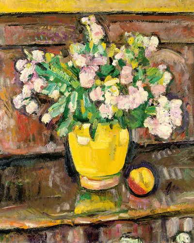 FLOWERS IN A YELLOW VASE
