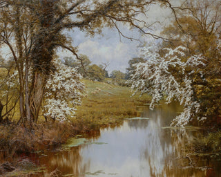 LANDSCAPE WITH HAWTHORNS