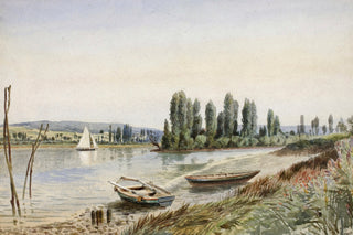 LANDSCAPE WITH SAILBOAT