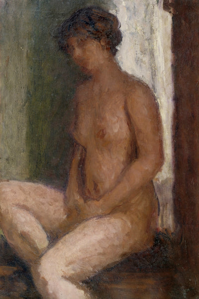 SEATED NUDE AGAINST THE LIGHT