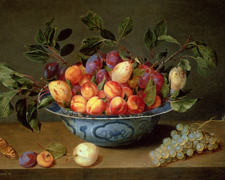 STILL LIFE OF PLUMS AND APRICOTS