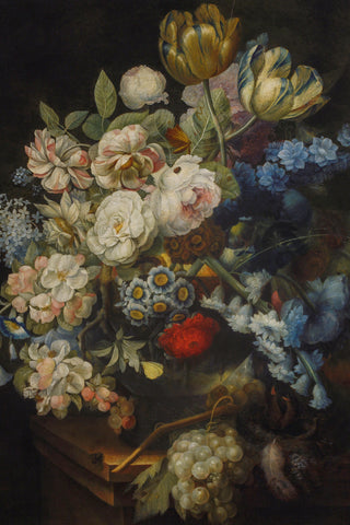 STILL LIFE WITH FLOWERS AND FRUIT
