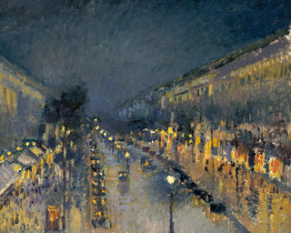 THE BOULEVARD AT MONTMARTRE AT NIGHT